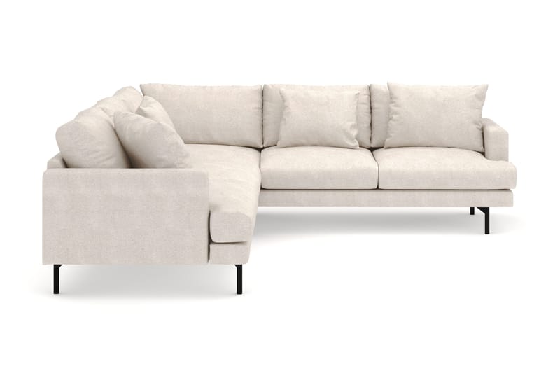 Menard 6-sits Högervänd L-formad Hörnsoffa i Tyg - Beige - Products - Möbler - Soffa - Hörnsoffa