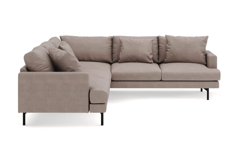Menard 6-sits Högervänd L-formad Hörnsoffa i Tyg - Brun - Products - Möbler - Soffa - Hörnsoffa