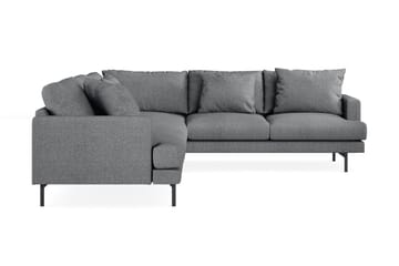 Menard 6-sits Högervänd L-formad Hörnsoffa i Tyg - Mörkgrå - Products - Möbler - Soffa - Hörnsoffa