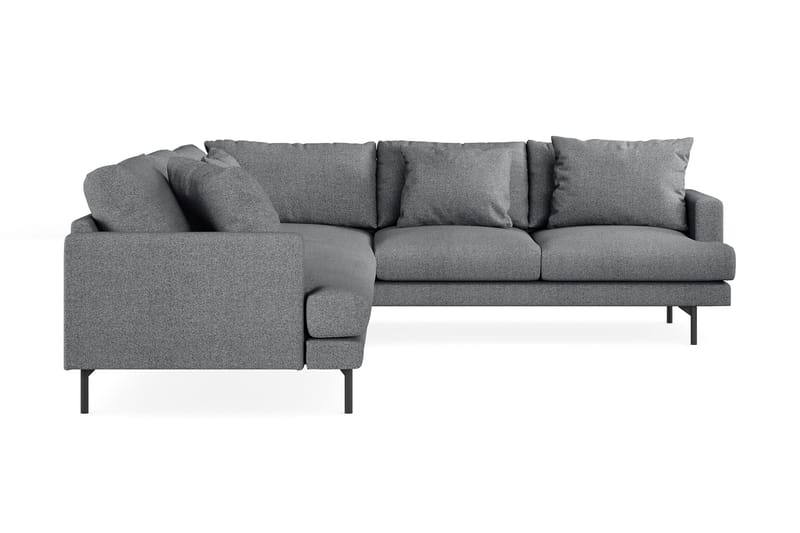 Menard 6-sits Högervänd L-formad Hörnsoffa i Tyg - Mörkgrå - Products - Möbler - Soffa - Hörnsoffa