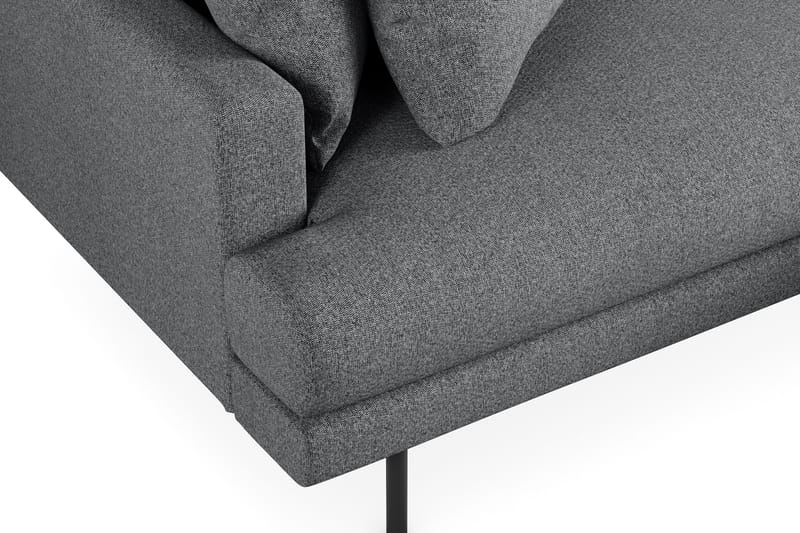 Menard 6-sits Högervänd L-formad Hörnsoffa i Tyg - Mörkgrå - Products - Möbler - Soffa - Hörnsoffa