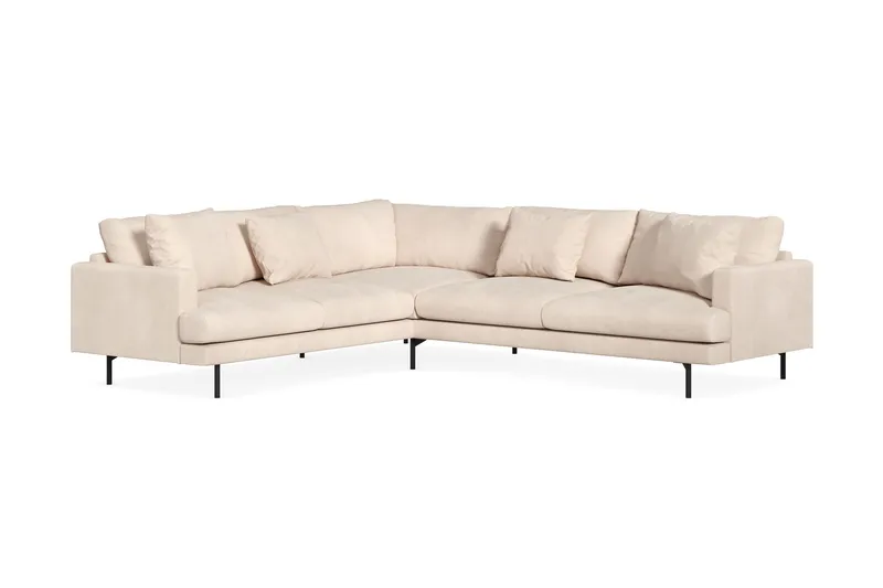 Menard 6-sits Vänstervänd L-formad Hörnsoffa i Manchester - Beige - Products - Möbler - Soffa - Hörnsoffa