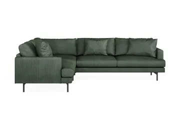 Menard 6-sits Vänstervänd L-formad Hörnsoffa i Manchester - Grön - Products - Möbler - Soffa - Hörnsoffa