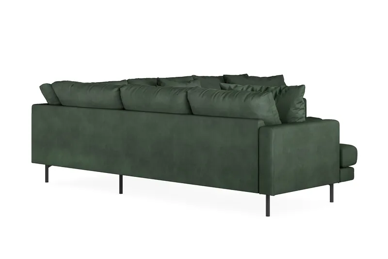 Menard 6-sits Vänstervänd L-formad Hörnsoffa i Manchester - Grön - Products - Möbler - Soffa - Hörnsoffa