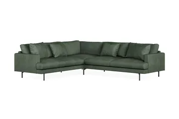 Menard 6-sits Vänstervänd L-formad Hörnsoffa i Manchester - Grön - Products - Möbler - Soffa - Hörnsoffa