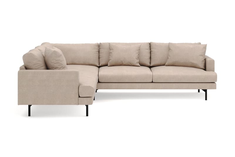Menard 6-sits Vänstervänd L-formad Hörnsoffa i Tyg - Beige - Products - Möbler - Soffa - Hörnsoffa