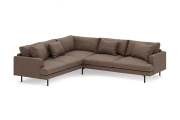 Menard 6-sits Vänstervänd L-formad Hörnsoffa i Tyg - Brun - Products - Möbler - Soffa - Hörnsoffa