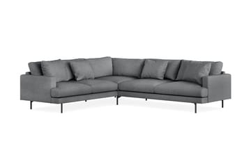 Menard 6-sits Vänstervänd L-formad Hörnsoffa i Tyg - Mörkgrå - Products - Möbler - Soffa - Hörnsoffa