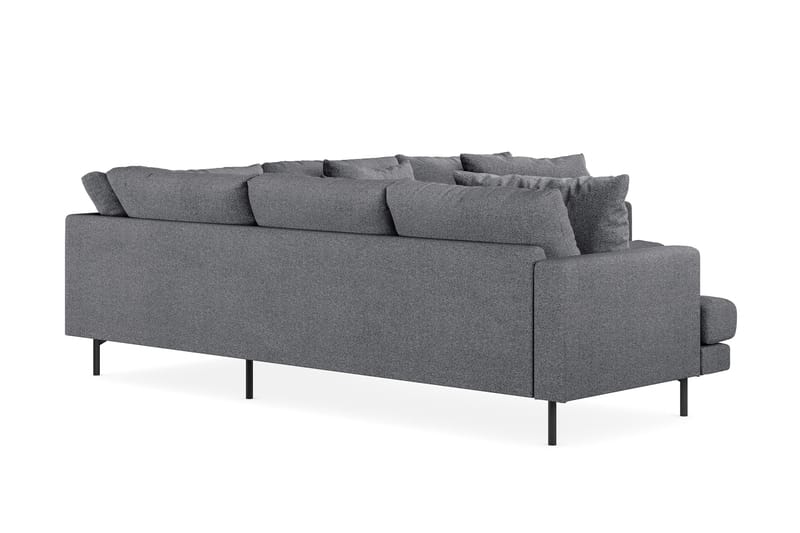 Menard 6-sits Vänstervänd L-formad Hörnsoffa i Tyg - Mörkgrå - Products - Möbler - Soffa - Hörnsoffa