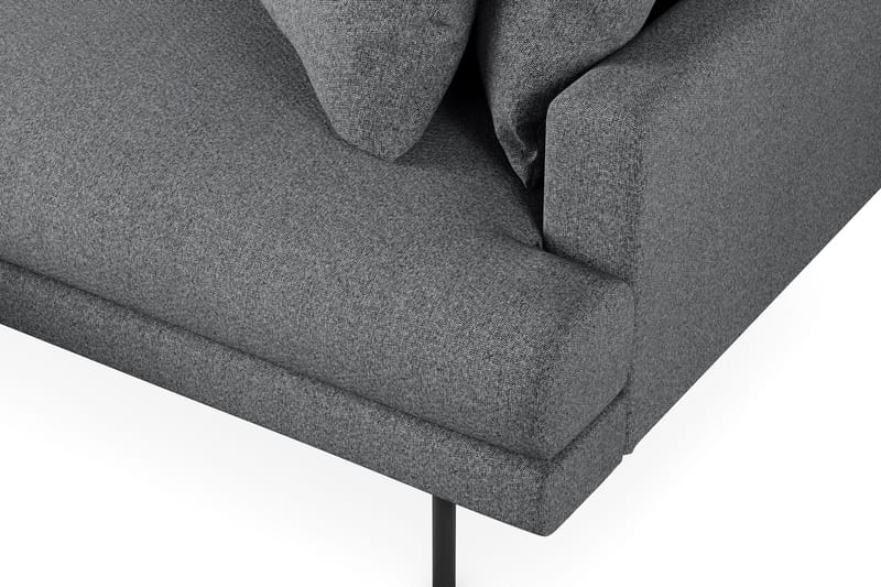 Menard 6-sits Vänstervänd L-formad Hörnsoffa i Tyg - Mörkgrå - Products - Möbler - Soffa - Hörnsoffa