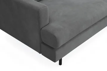 Menard Compact 3-sits Manchestersoffa - Grå - Products - Möbler - Soffa - 3 sits soffa