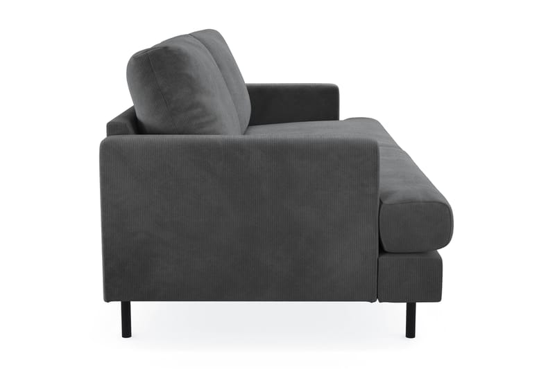 Menard Compact 3-sits Manchestersoffa - Grå - Products - Möbler - Soffa - 3 sits soffa
