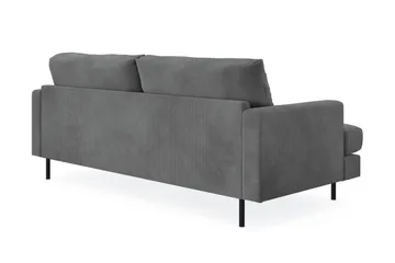 Menard Compact 3-sits Manchestersoffa - Grå - Products - Möbler - Soffa - 3 sits soffa