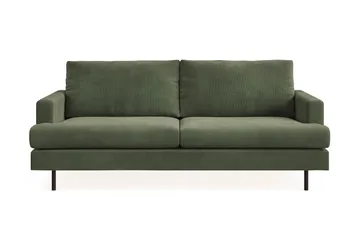 Menard Compact 3-sits Manchestersoffa - Grön - Products - Möbler - Soffa - 3 sits soffa