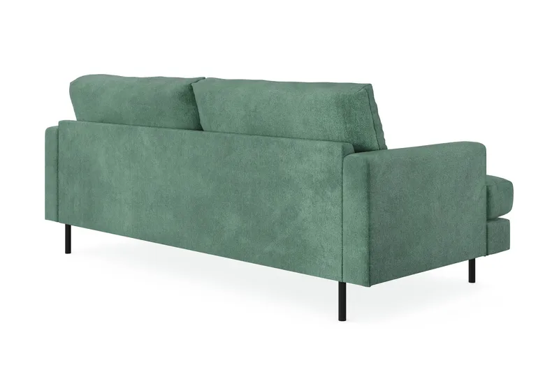 Menard Compact 3-sits Sammetssoffa - Mörkgrön - Products - Möbler - Soffa - 3 sits soffa