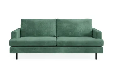 Menard Compact 3-sits Sammetssoffa - Mörkgrön - Products - Möbler - Soffa - 3 sits soffa