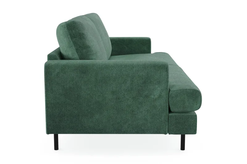 Menard Compact 3-sits Sammetssoffa - Mörkgrön - Products - Möbler - Soffa - 3 sits soffa