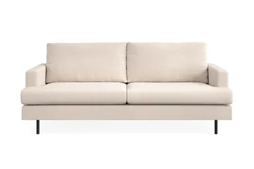 Menard Compact 3-sits Tygsoffa - Beige - Products - Möbler - Soffa - 3 sits soffa