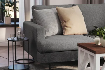 Menard Compact 3-sits Tygsoffa - Mörkgrå - Products - Möbler - Soffa - 3 sits soffa