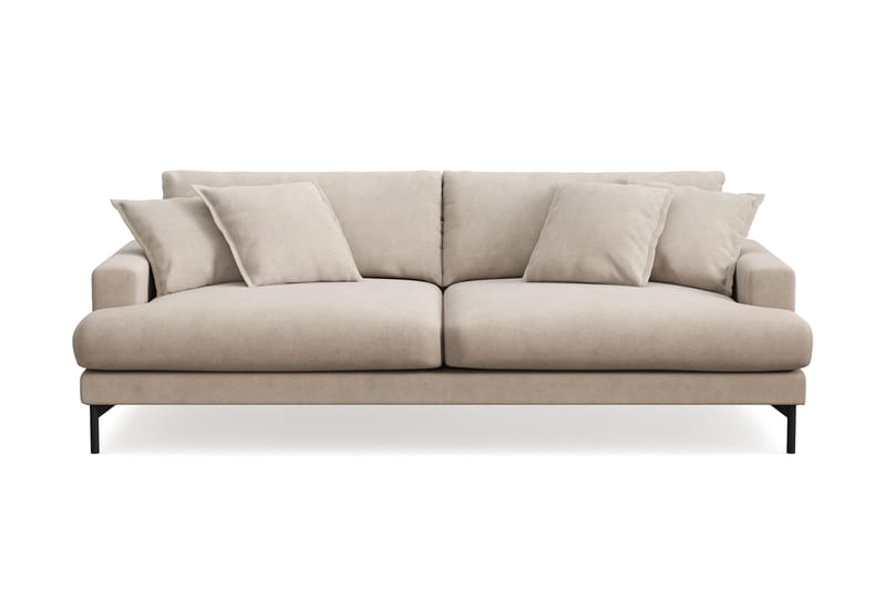 Menard Premium 4-sits Djup Soffa i Tyg - Beige - Products - Möbler - Soffa - 4 sits soffa