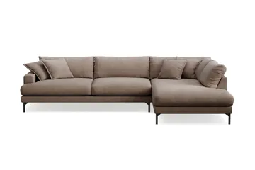 Menard Premium 5-sits Högervänd L-formad Djup Schäslongsoffa i Tyg