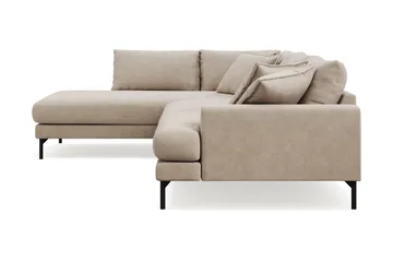 Menard Premium 5-sits Vänstervänd L-formad Djup Schäslongsoffa i Tyg - Beige - Products - Möbler - Soffa - Divansoffa & schäslongsoffa