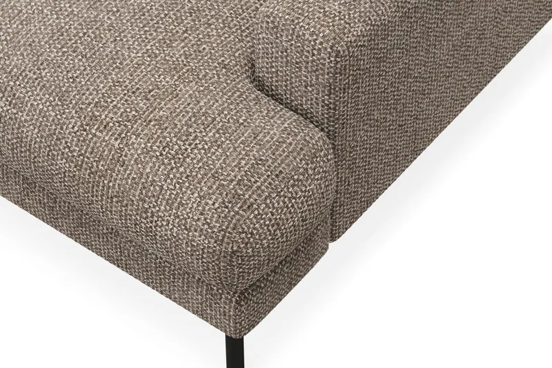 Menard Premium 5-sits Vänstervänd L-formad Djup Schäslongsoffa i Chenille - Brun - Products - Möbler - Soffa - Divansoffa & schäslongsoffa