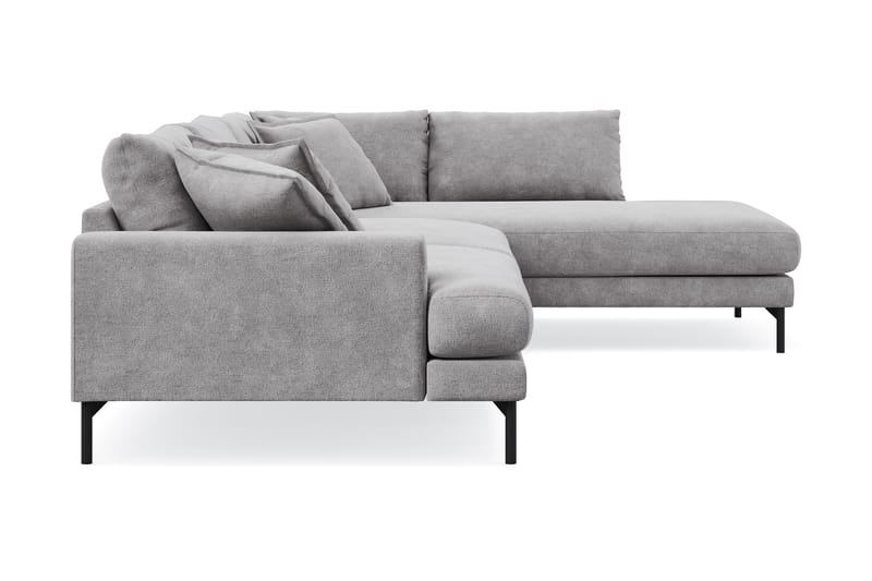 Menard Premium 5-sits Högervänd L-formad Djup Schäslongsoffa i Chenille - Grå - Products - Möbler - Soffa - Divansoffa & schäslongsoffa