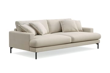 Menard Premium 4-sits Djup Soffa i Tyg - Beige - Products - Möbler - Soffa - 4 sits soffa