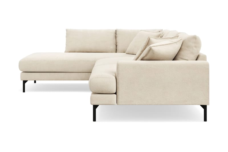 Menard Premium 5-sits Vänstervänd L-formad Djup Schäslongsoffa i Chenille - Beige - Products - Möbler - Soffa - Divansoffa & schäslongsoffa