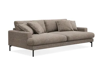 Menard Premium 4-sits Djup Soffa i Chenille - Brun - Products - Möbler - Soffa - 4 sits soffa