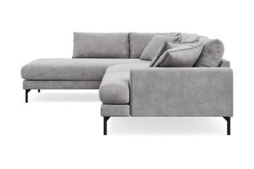 Menard Premium 5-sits Vänstervänd L-formad Djup Schäslongsoffa i Chenille - Grå - Products - Möbler - Soffa - Divansoffa & schäslongsoffa