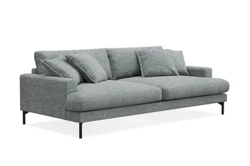 Menard Premium 4-sits Djup Soffa i Chenille - Grå/Blå - Products - Möbler - Soffa - 4 sits soffa