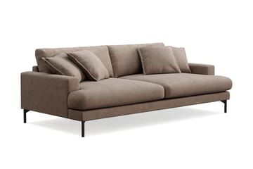 Menard Premium 4-sits Djup Soffa i Tyg - Brun - Products - Möbler - Soffa - 4 sits soffa