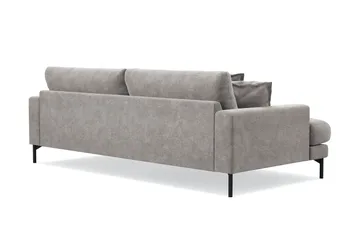 Menard Premium 4-sits Djup Soffa i Chenille - Grå/Brun - Products - Möbler - Soffa - 4 sits soffa