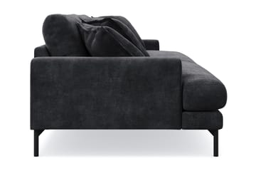 Menard Premium 4-sits Djup Soffa i Chenille - Svartt - Products - Möbler - Soffa - 4 sits soffa