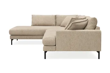 Menard Premium 5-sits Vänstervänd L-formad Djup Schäslongsoffa i Chenille - Beige - Products - Möbler - Soffa - Divansoffa & schäslongsoffa