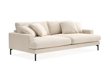 Menard Premium 4-sits Djup Soffa i Chenille - Ljusbeige - Products - Möbler - Soffa - 4 sits soffa
