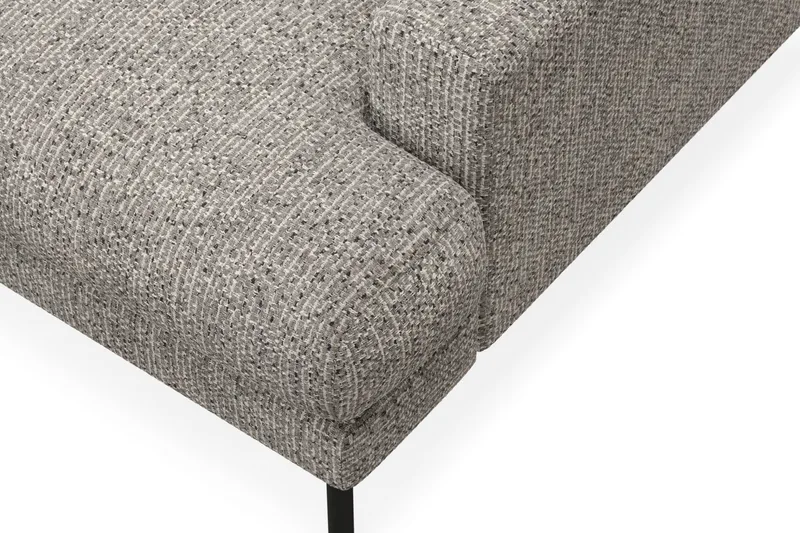 Menard Premium 5-sits Vänstervänd L-formad Djup Schäslongsoffa i Chenille - Grå - Products - Möbler - Soffa - Divansoffa & schäslongsoffa