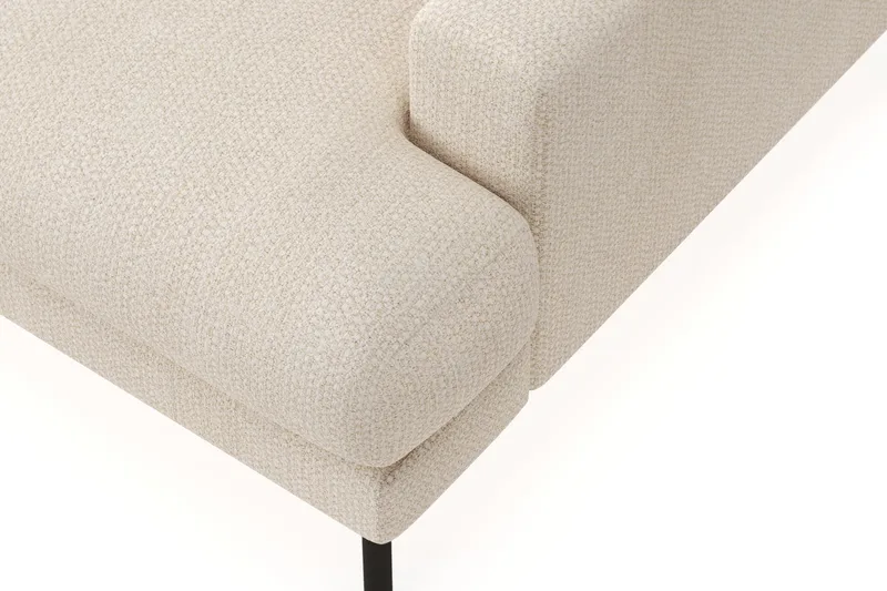 Menard Premium 5-sits Vänstervänd L-formad Djup Schäslongsoffa i Chenille - Ljusbeige - Products - Möbler - Soffa - Divansoffa & schäslongsoffa