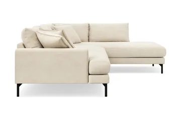 Menard Premium 5-sits Högervänd L-formad Djup Schäslongsoffa i Chenille - Beige - Products - Möbler - Soffa - Divansoffa & schäslongsoffa