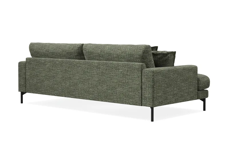 Menard Premium 4-sits Djup Soffa i Chenille - Grön - Products - Möbler - Soffa - 4 sits soffa