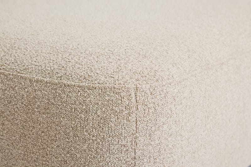Milano 5-sits Rundad Högervänd L-soffa med Låg Rygg i Beige Boucle - Products - Möbler - Soffa - Divansoffa & schäslongsoffa