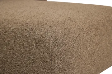 Milano 5-sits Rundad Högervänd L-soffa med Låg Rygg i Brun Boucle - Products - Möbler - Soffa - Divansoffa & schäslongsoffa