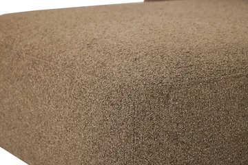 Milano 5-sits Rundad Vänstervänd L-soffa med Låg Rygg i Brun Boucle - Products - Möbler - Soffa - Divansoffa & schäslongsoffa