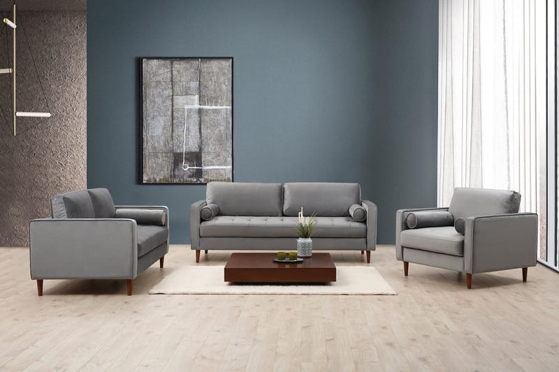 Mirrilnesh Soffa 3-sits - Ljusgrå - Products - Möbler - Soffa - 3 sits soffa