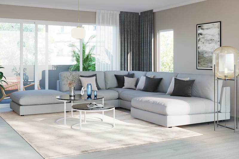 Arken 1-sits Hörnmodul i Tyg - Grå - Products - Möbler - Soffa - Modulsoffa - Hörnmodul