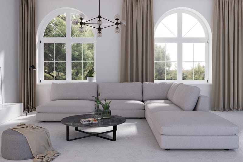 Arken 1-sits Hörnmodul i Tyg - Grå - Products - Möbler - Soffa - Modulsoffa - Hörnmodul