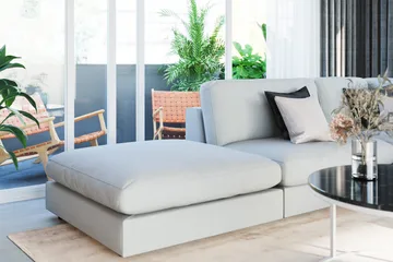 Arken 1-sits Hörnmodul i Tyg - Ljusgrå - Products - Möbler - Soffa - Modulsoffa - Hörnmodul