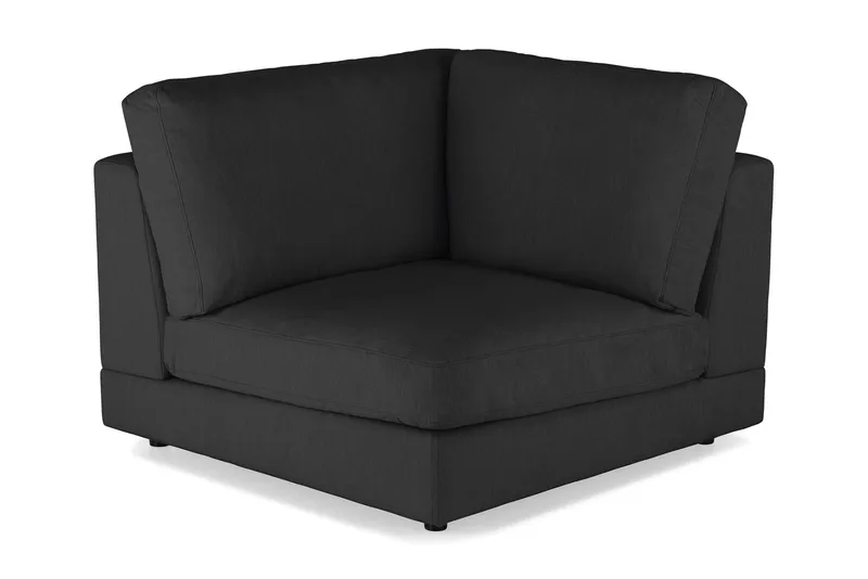 Arken 1-sits Hörnmodul i Tyg - Svart - Products - Möbler - Soffa - Modulsoffa - Hörnmodul
